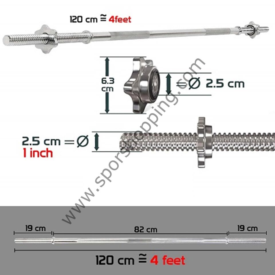 Helix Krom Spinlock Bar 120 CM