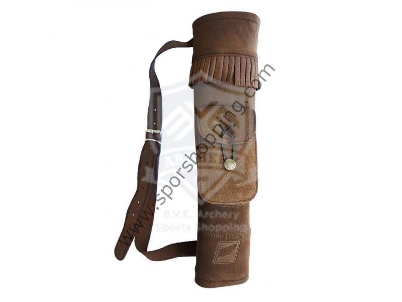 WHITE FEATHER BACK QUIVER WATER BROWN